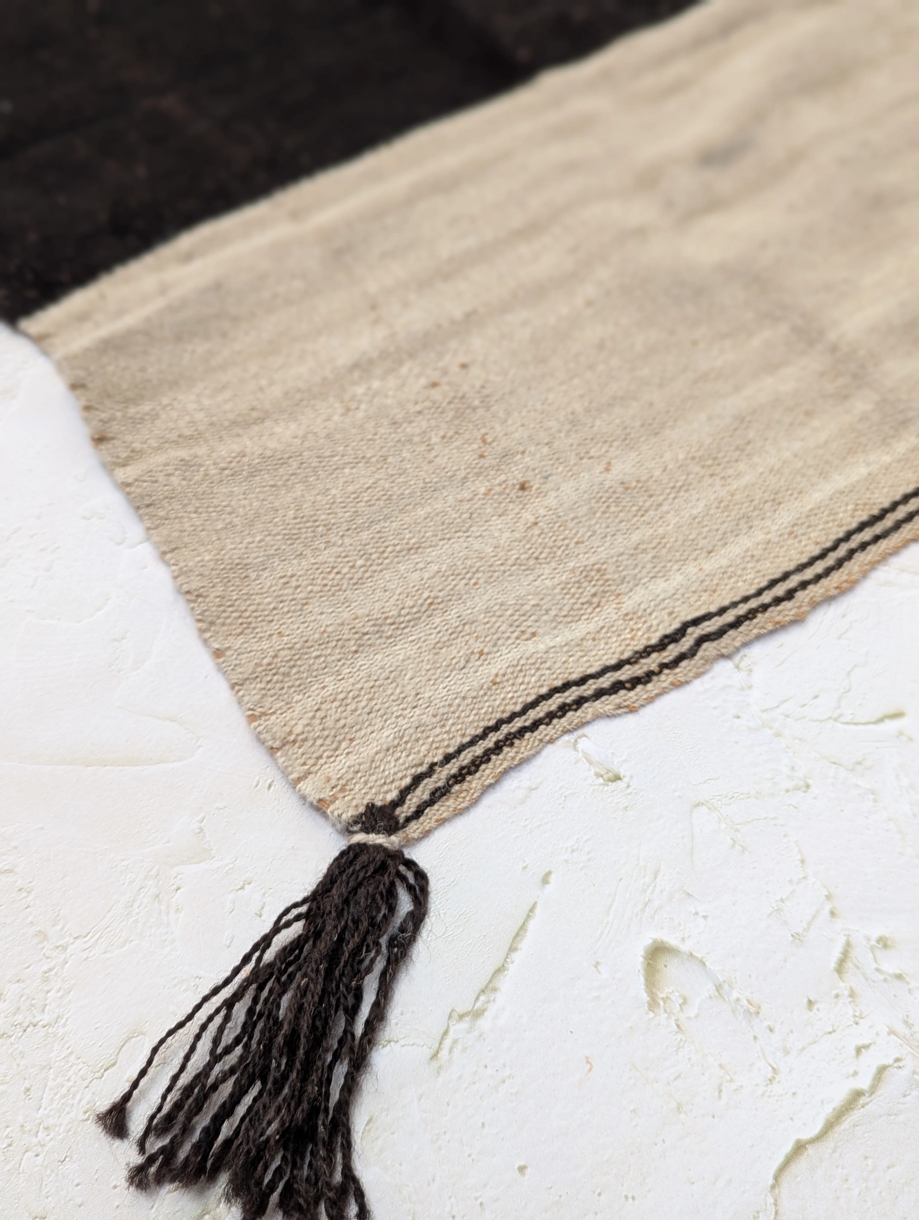 Altar Cloth Q'ero Unkuna – Black & White Duality - Image 5