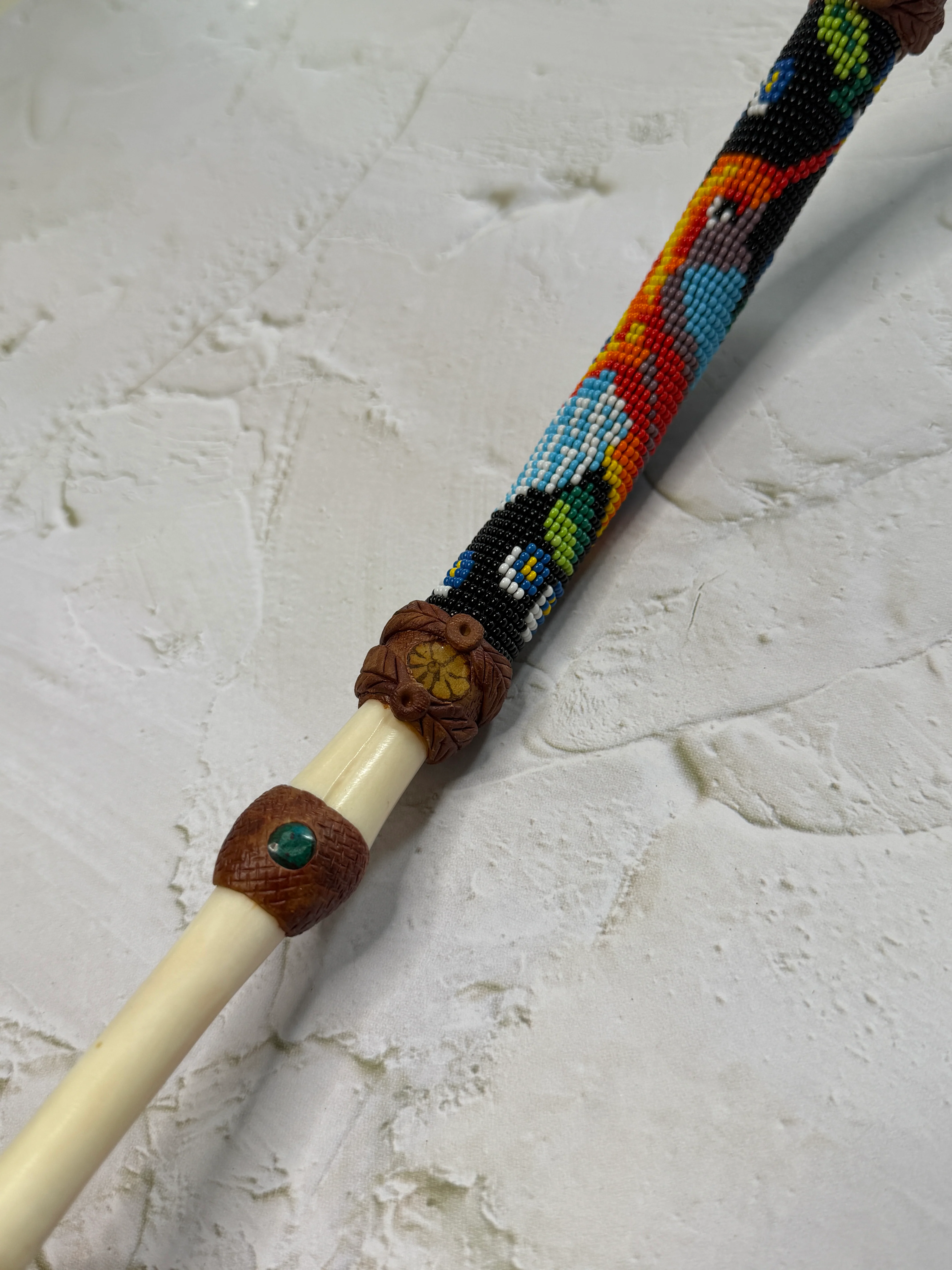 Cofan Beaded Bone Tepi - Image 3