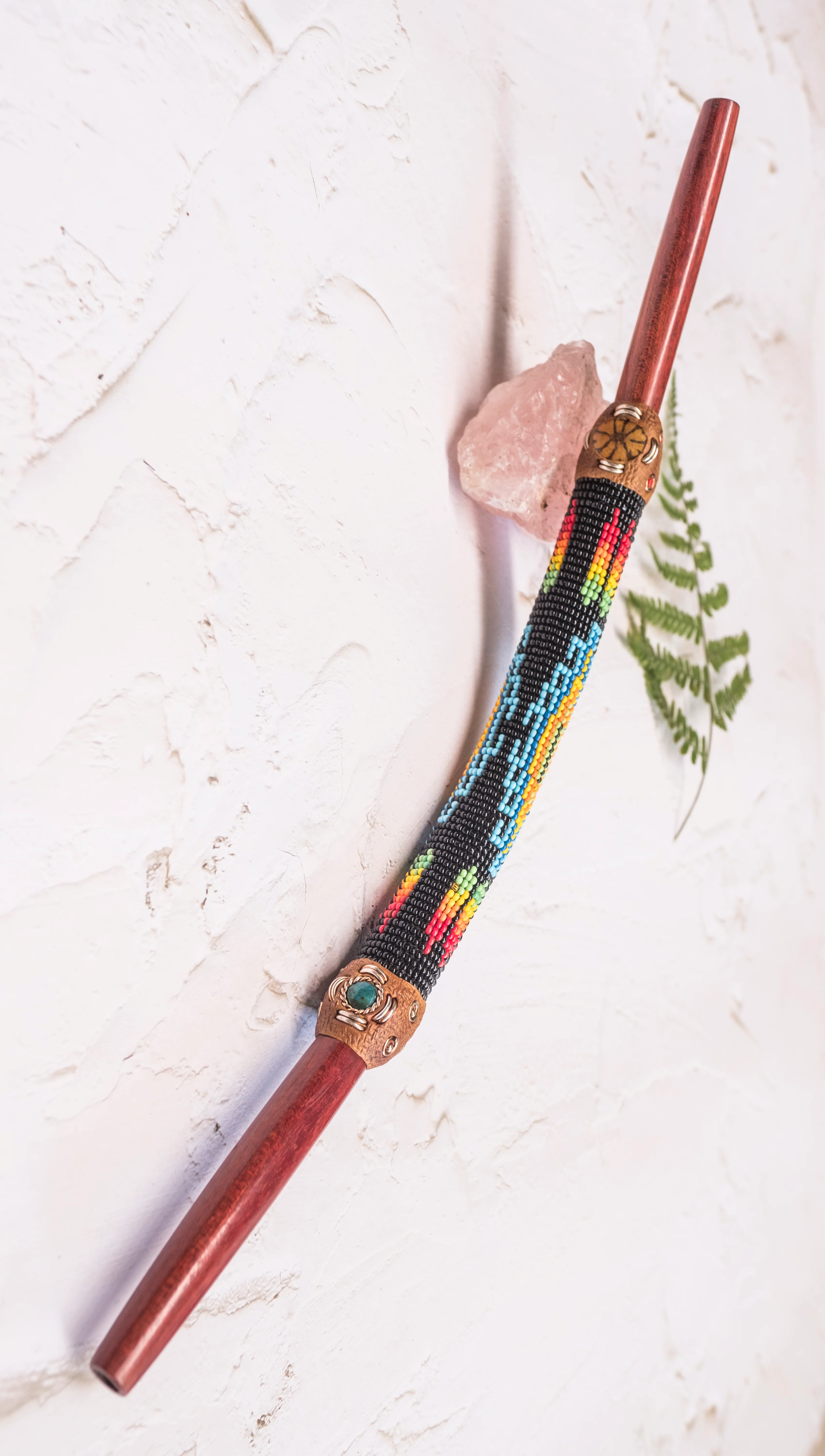 Cofan Beaded Palo Sangre Tepi
