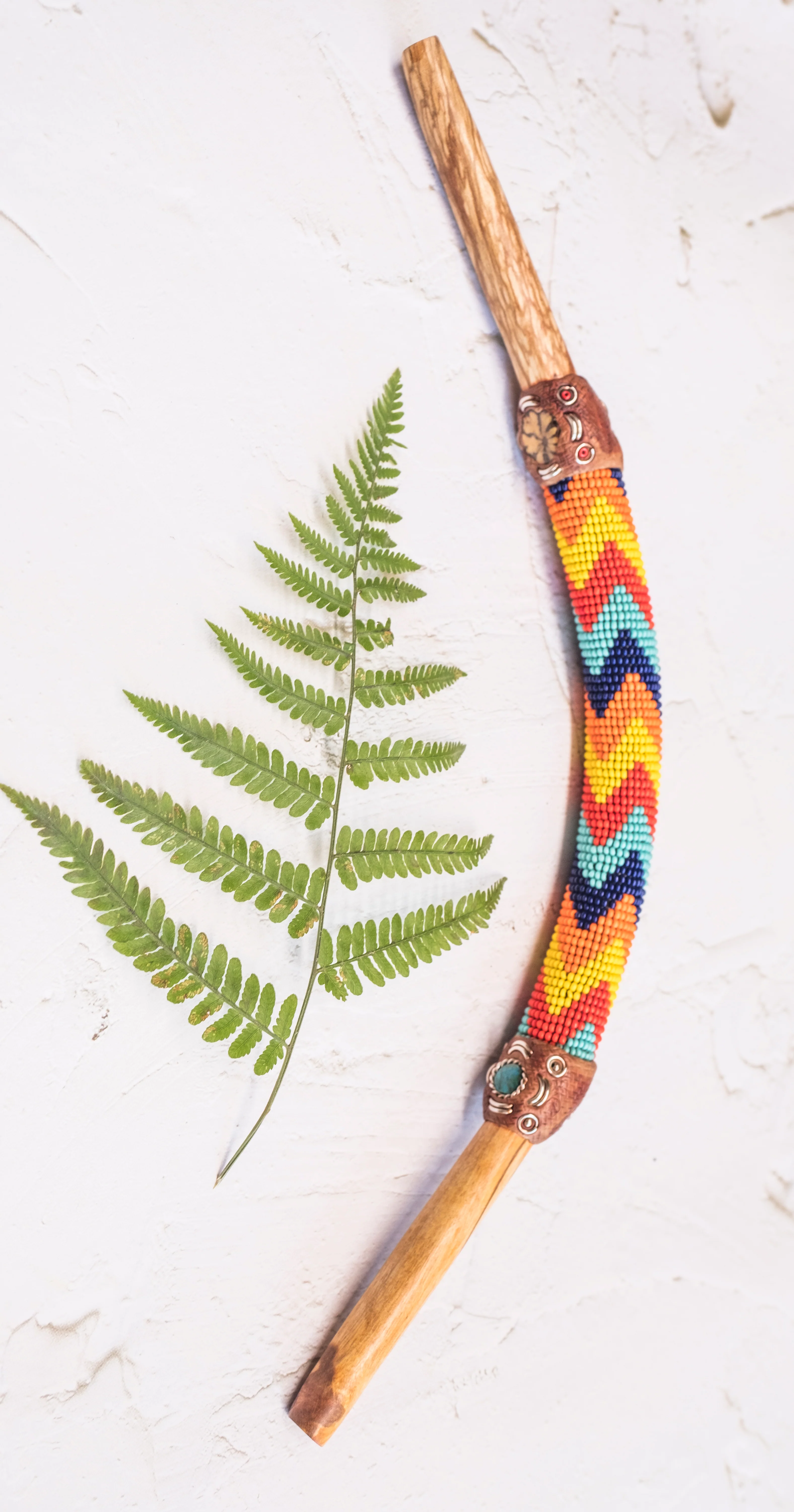 Cofan Beaded Palo Santo Tepi