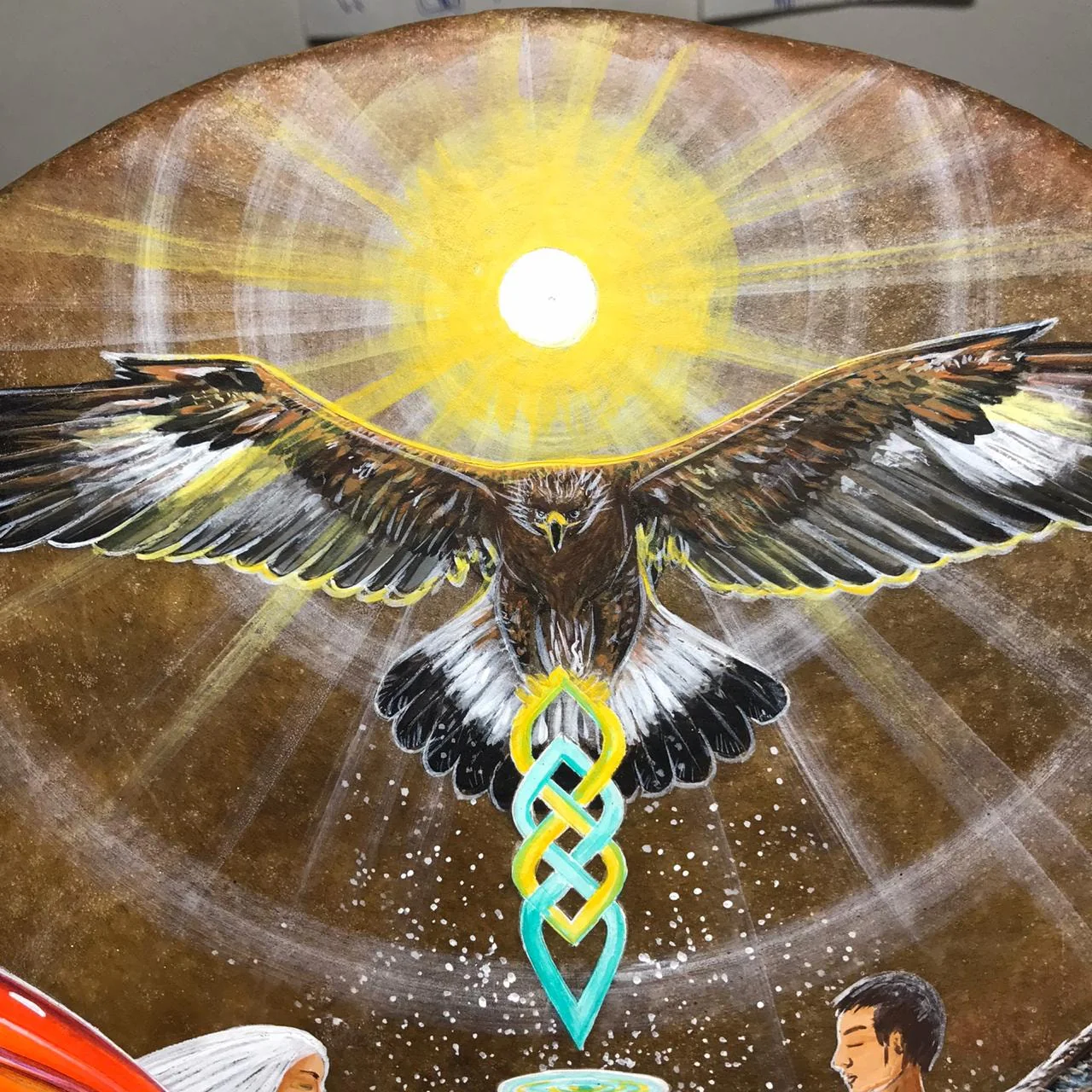 Custom Made ~ Painted Shamanic Hand Drum - Image 3