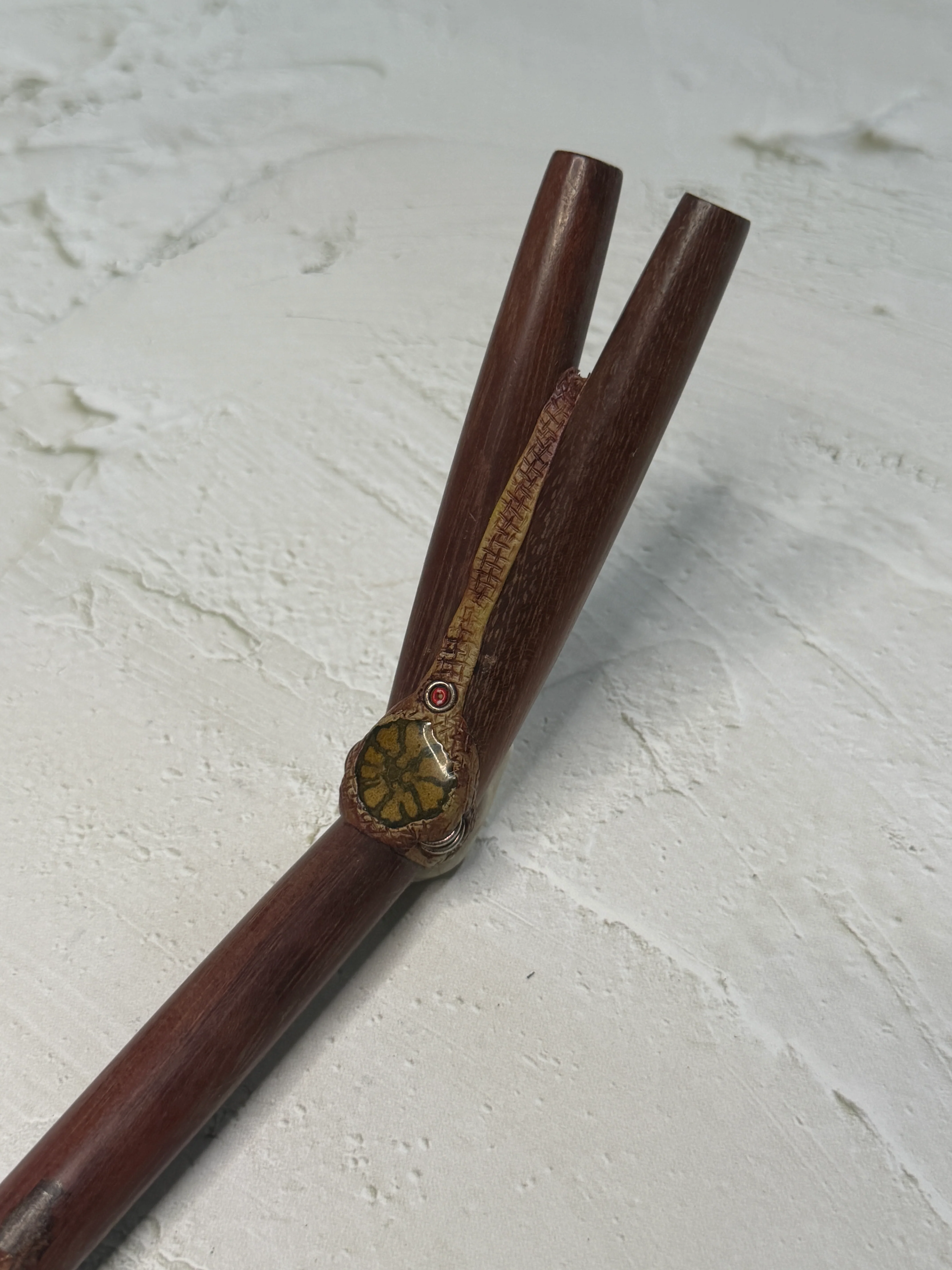 Double Serve Tepi – Palo Rosa, Chrysocolla & Ayahuasca Wood - Image 2