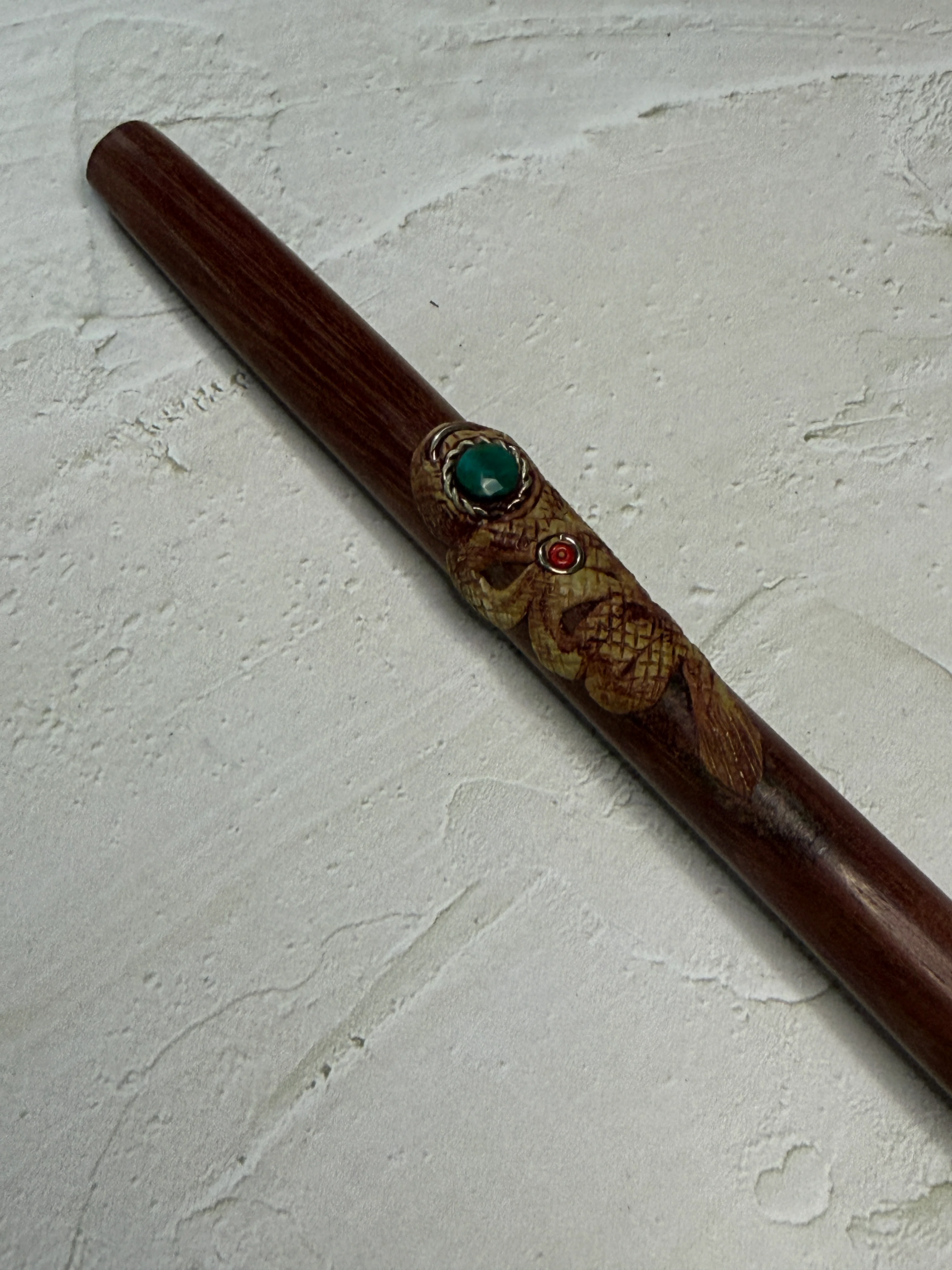 Double Serve Tepi – Palo Rosa, Chrysocolla & Ayahuasca Wood - Image 3