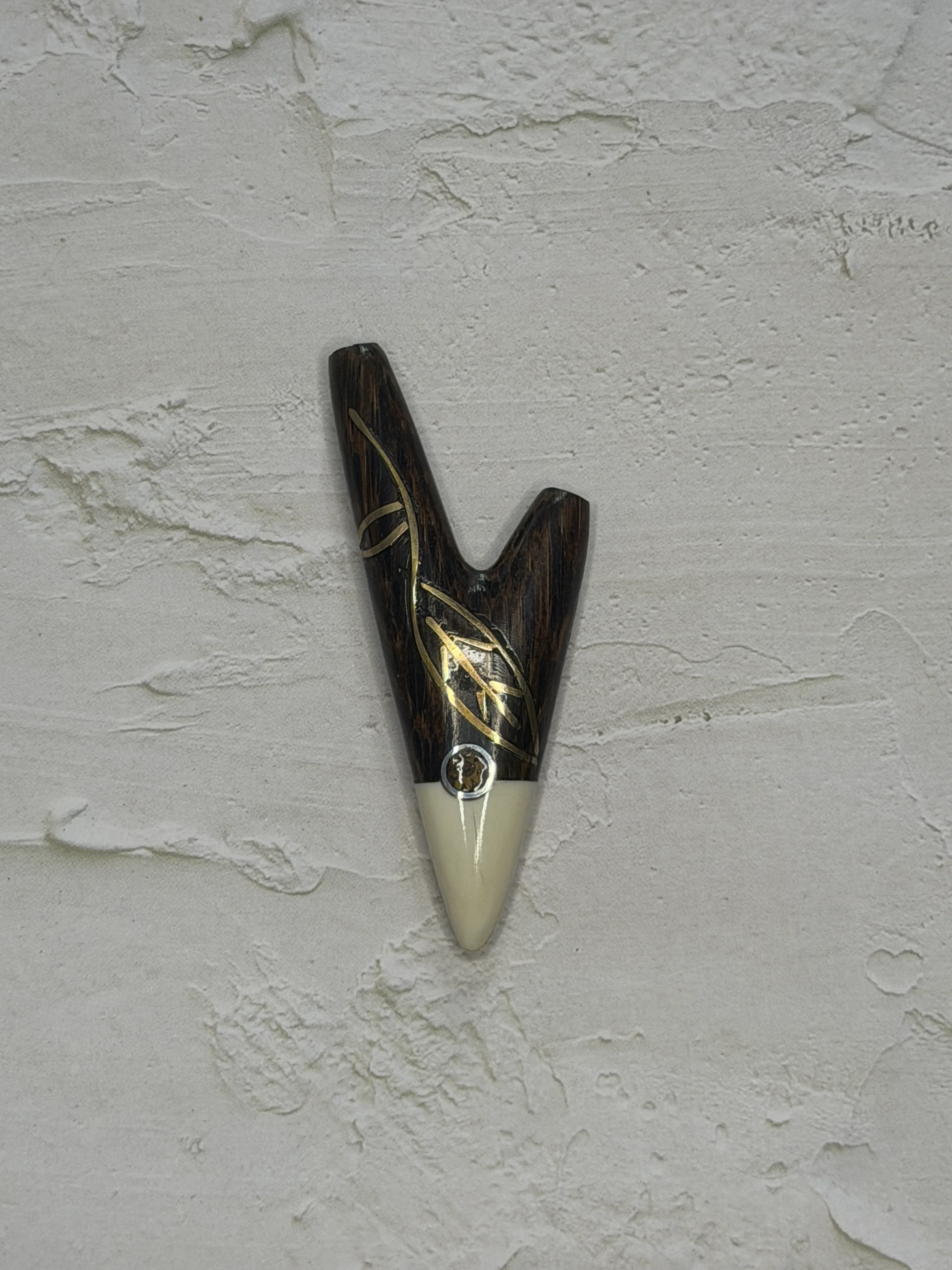 Handcrafted Wooden Kuripe - Image 4