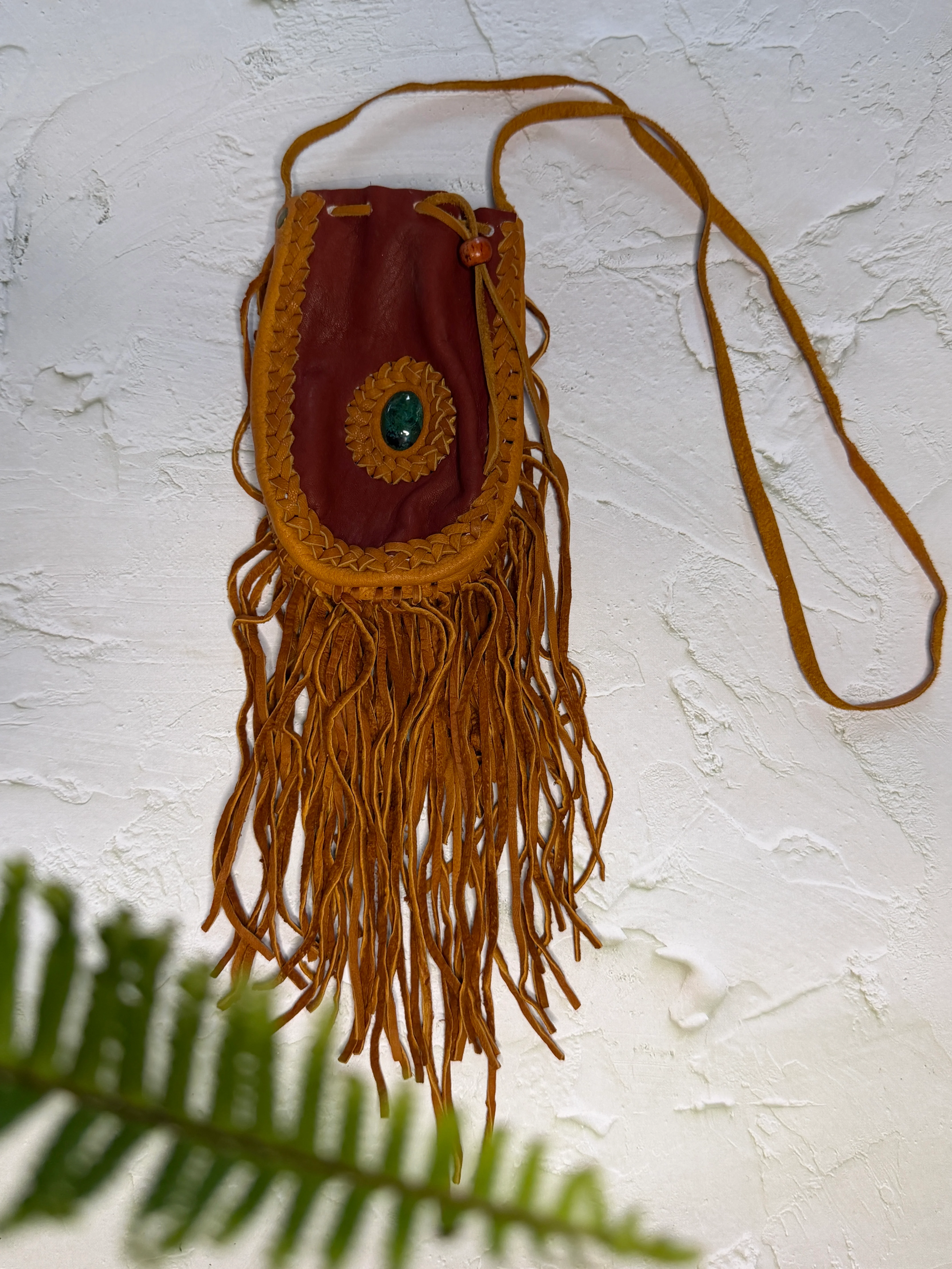 Handwoven Leather Medicine Bag