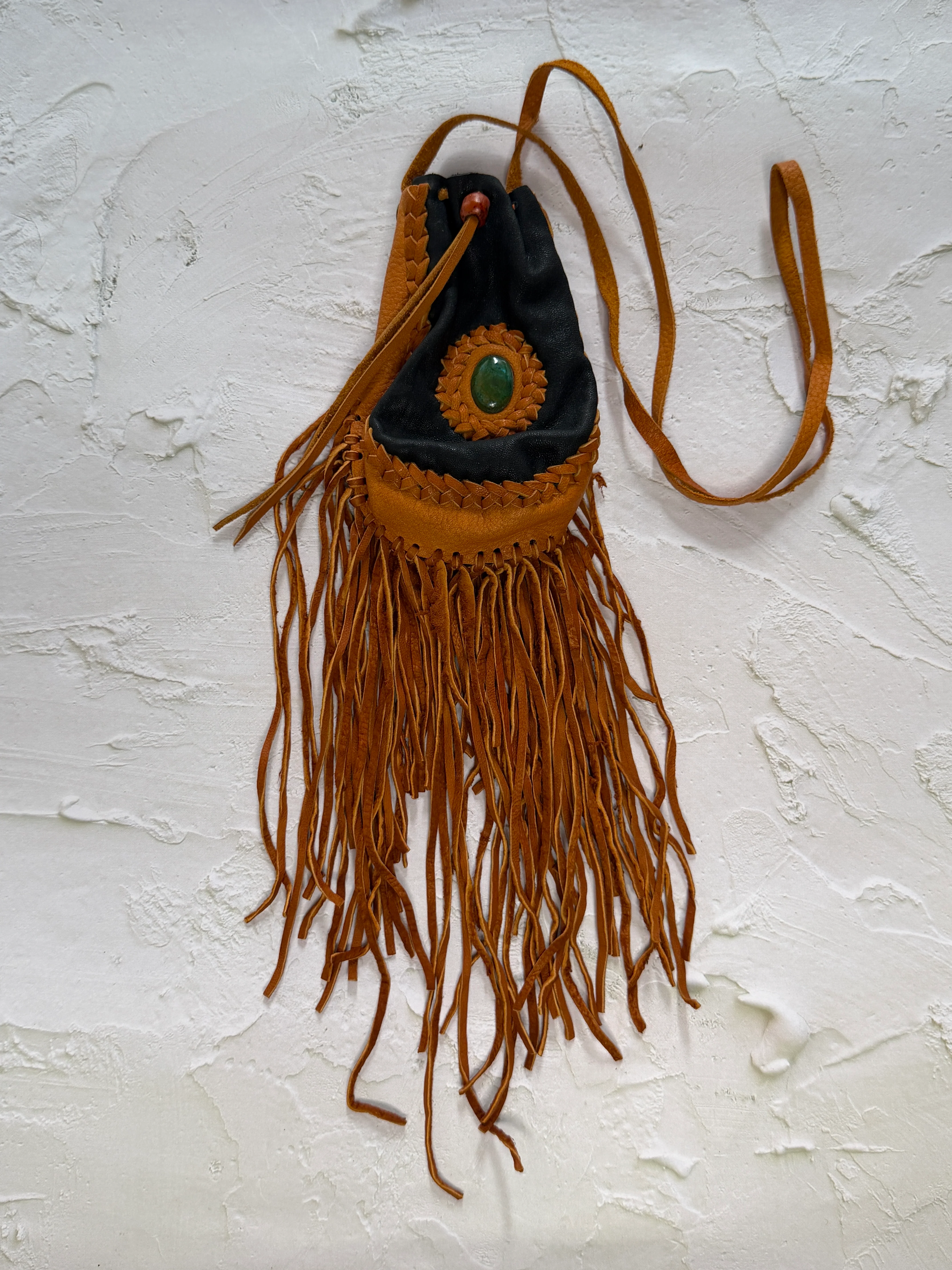 Handwoven Leather Medicine Bag - Image 15