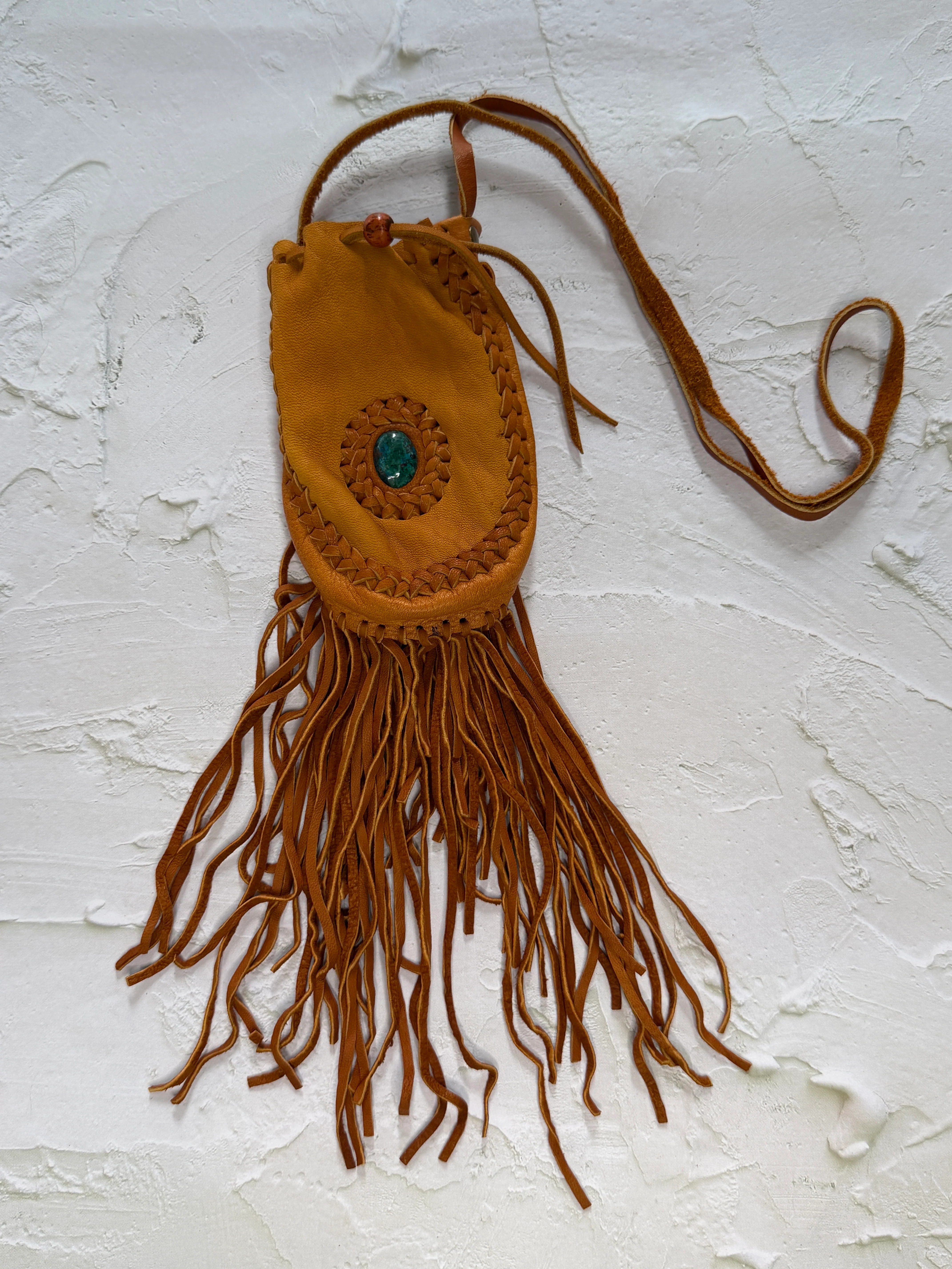 Handwoven Leather Medicine Bag - Image 18