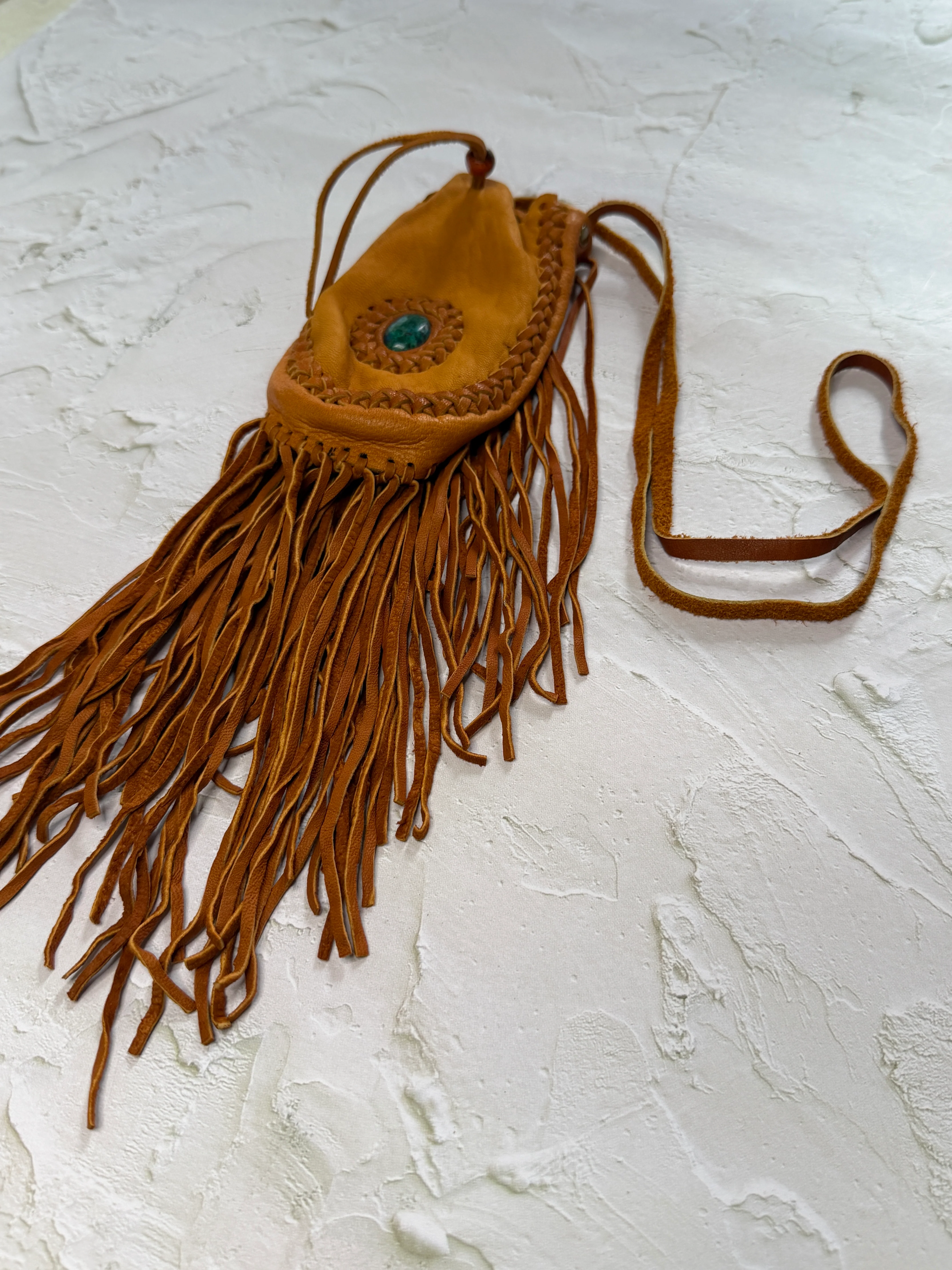 Handwoven Leather Medicine Bag - Image 19