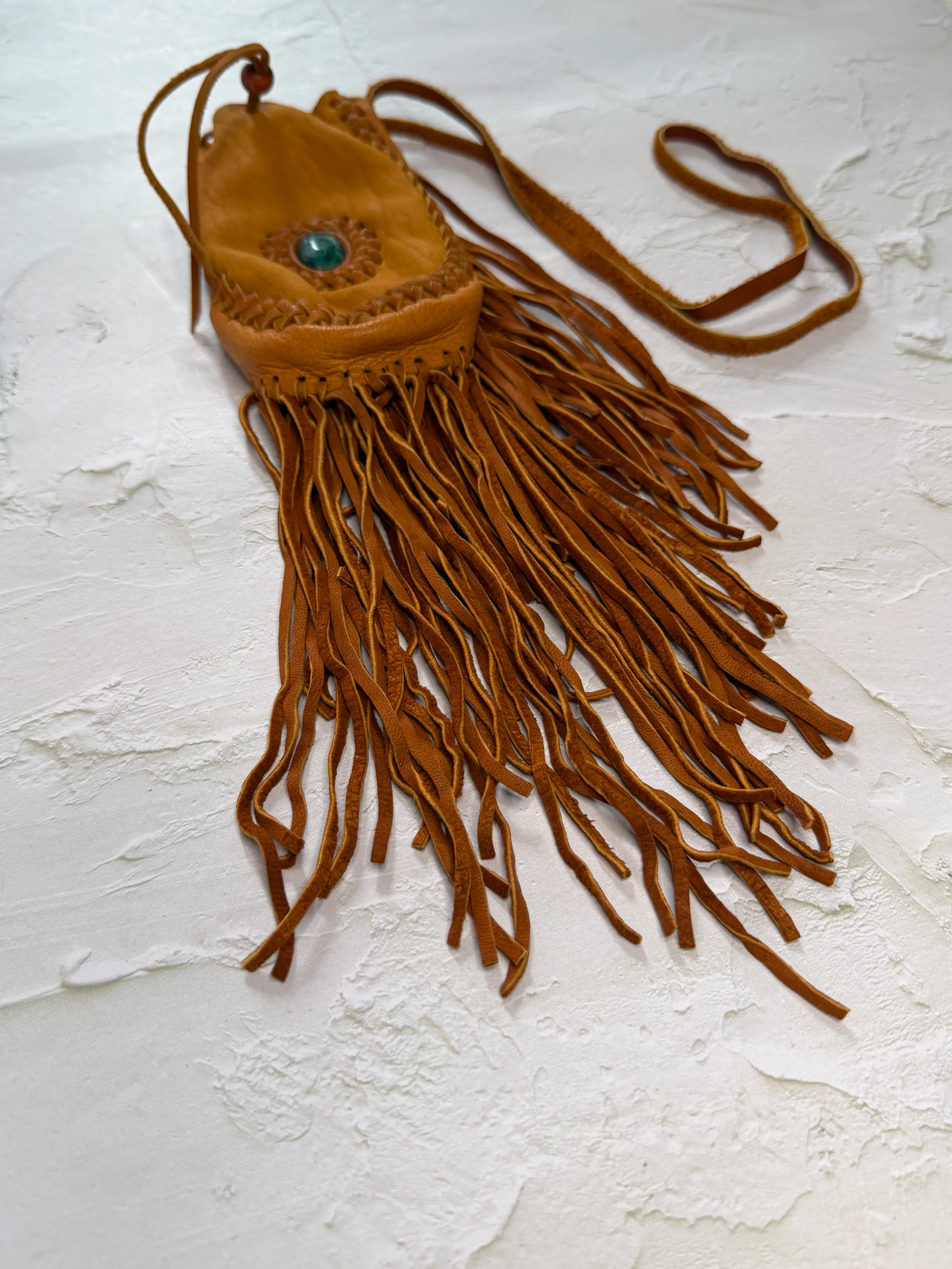 Handwoven Leather Medicine Bag - Image 20