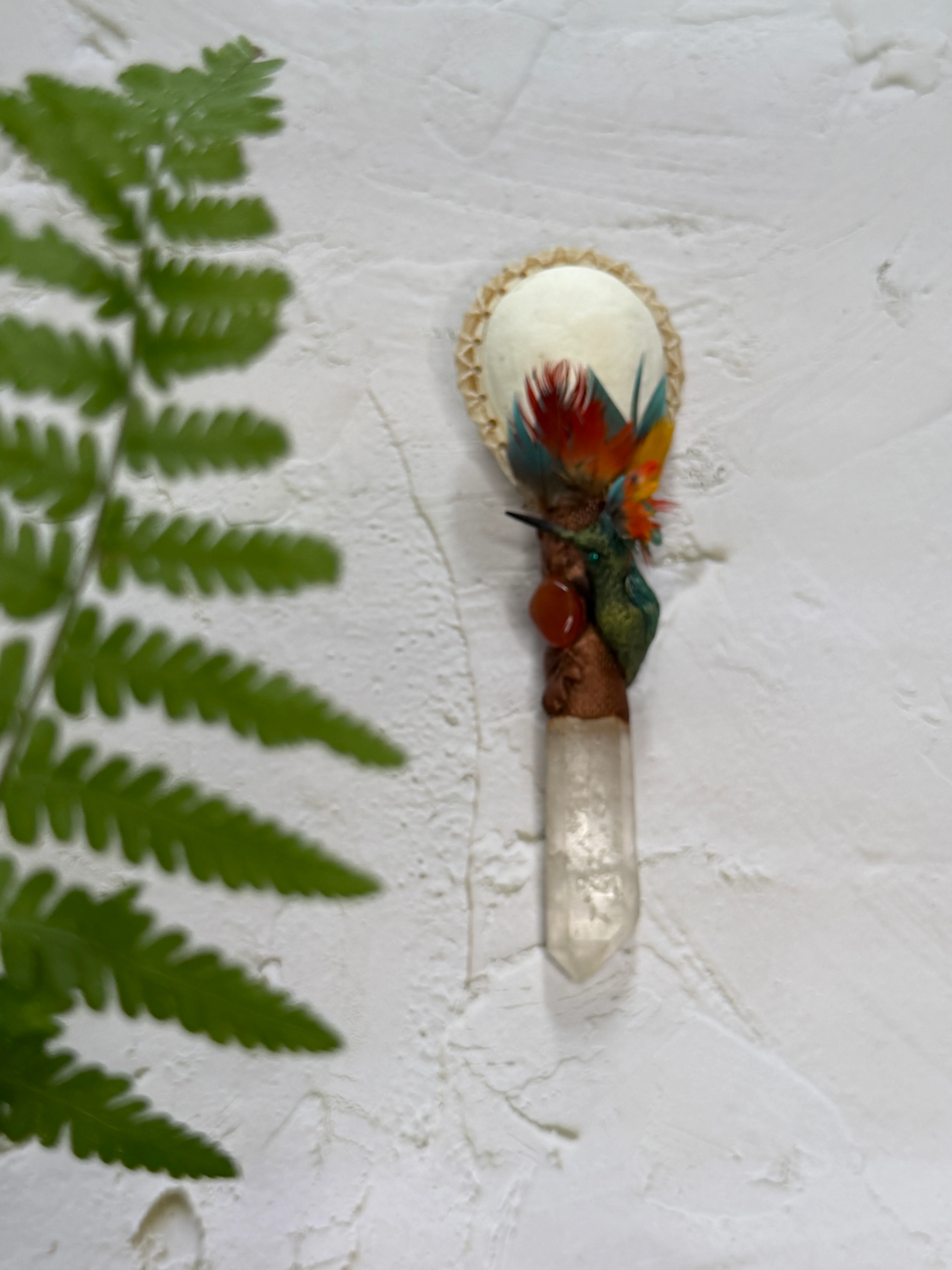 Hummingbird Quartz Rattle