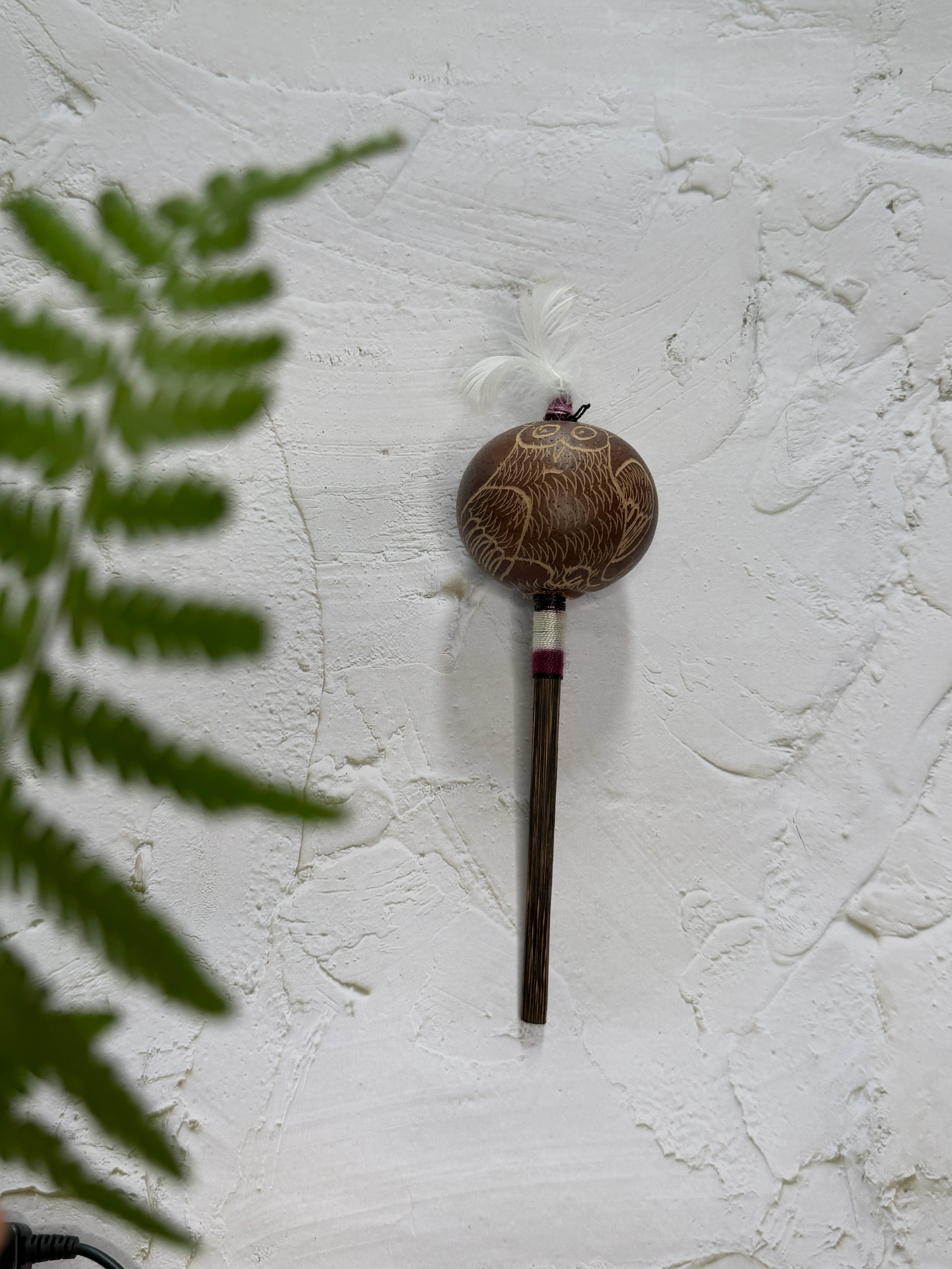 Shipibo Rattle ~ Jaguar & Owl