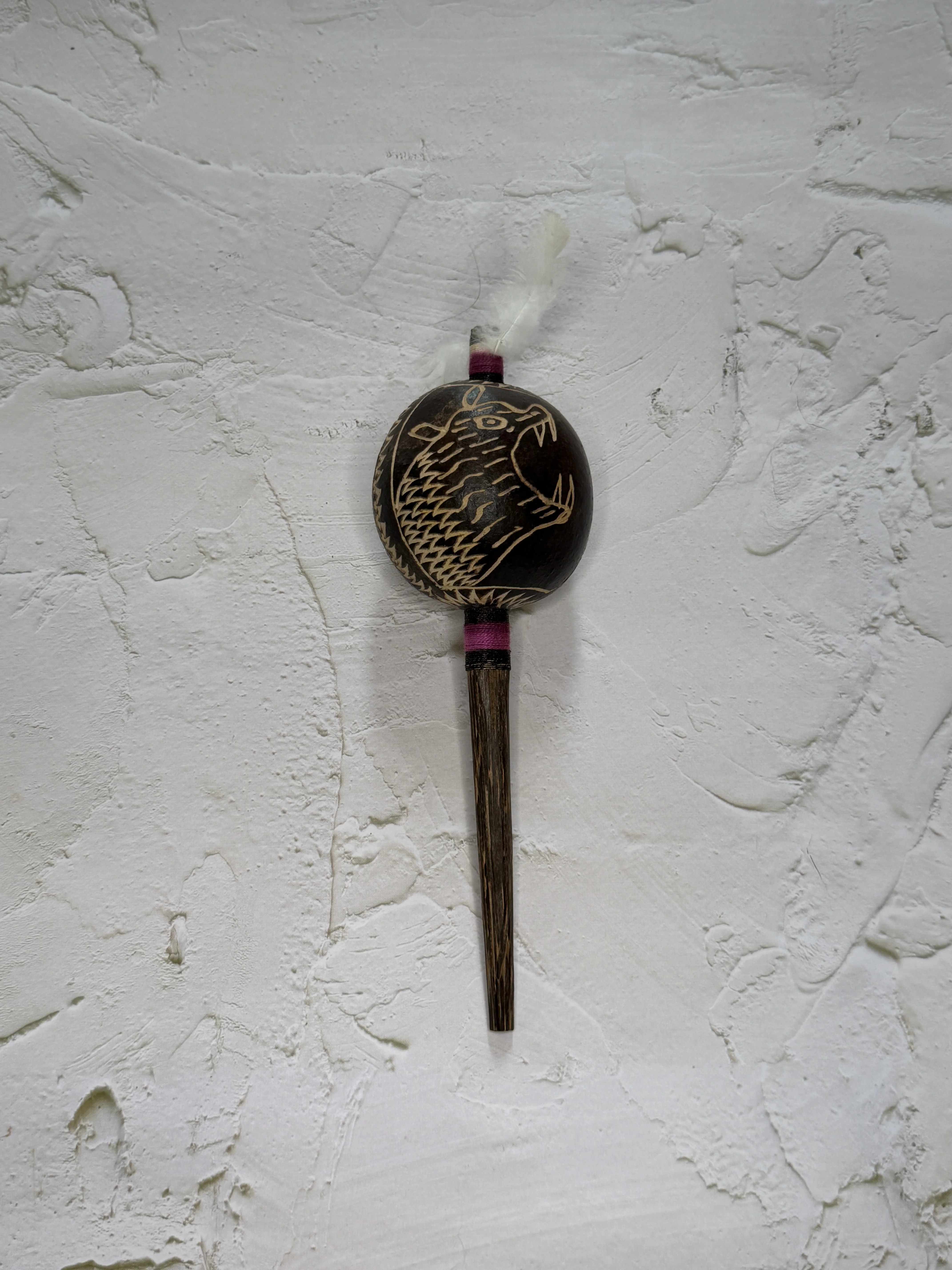 Shipibo Rattle ~ Serpent & Jaguar - Image 2