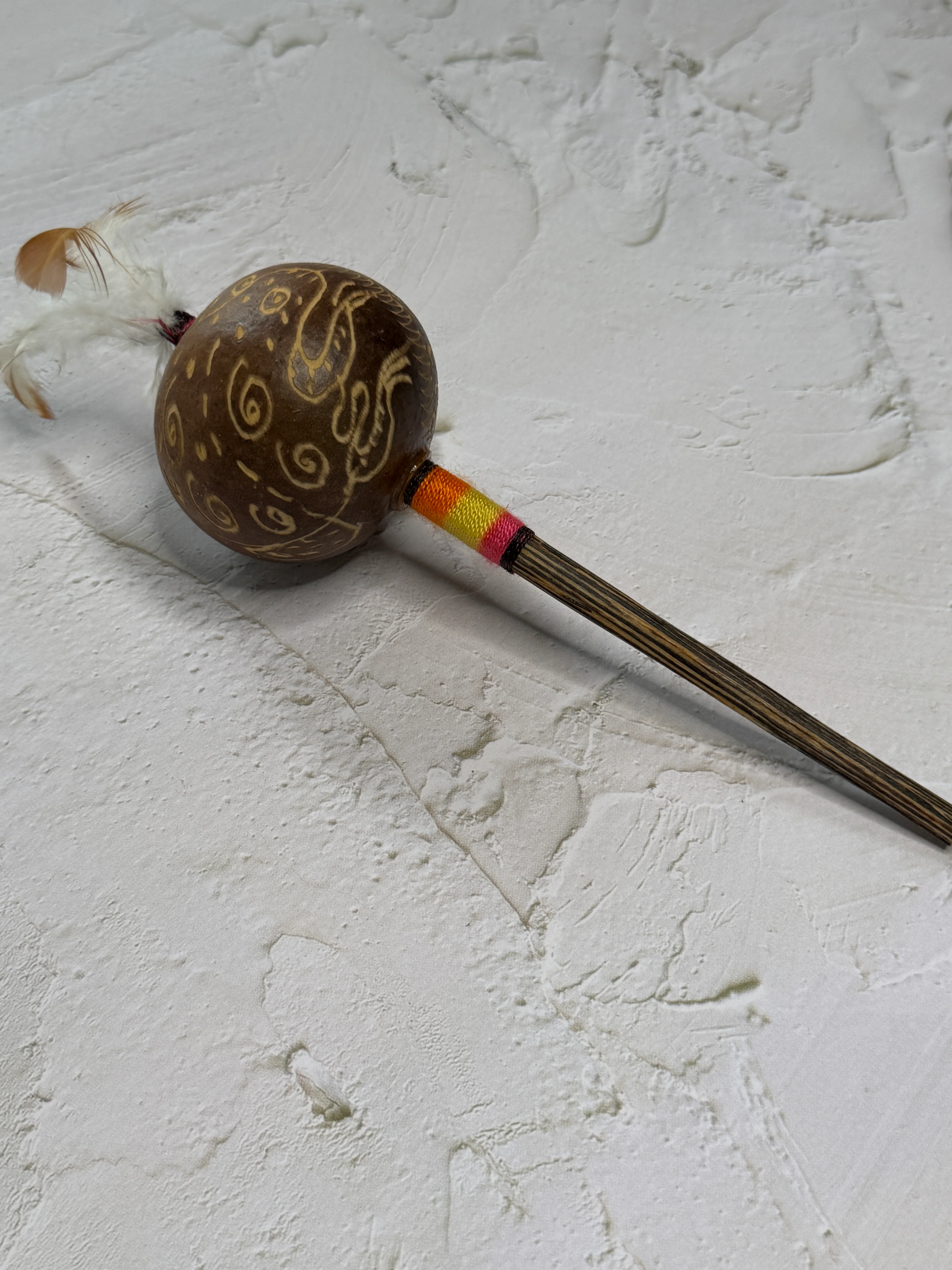 Shipibo Rattle – Frog & Kené Patterns - Image 4